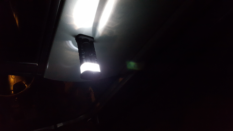 And it’s magnetic. The center light section flips around.